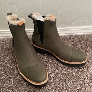 Olive Green Toms Boots